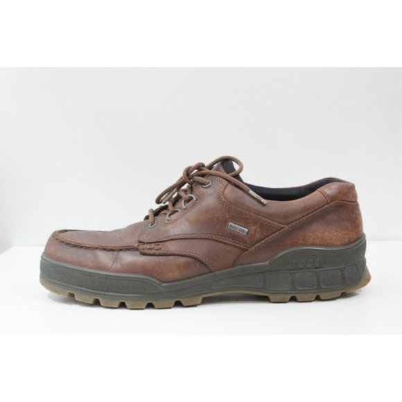 Ecco Men Shoes Track 25 Gore Tex Arch Support Comfort Leather - Picture 7 of 11